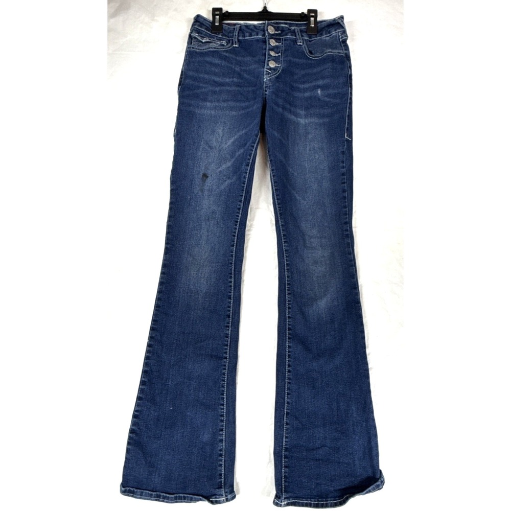 True Religion Becca Mid Rise Bootcut Medium Wash Blue Jeans Women's Size 28